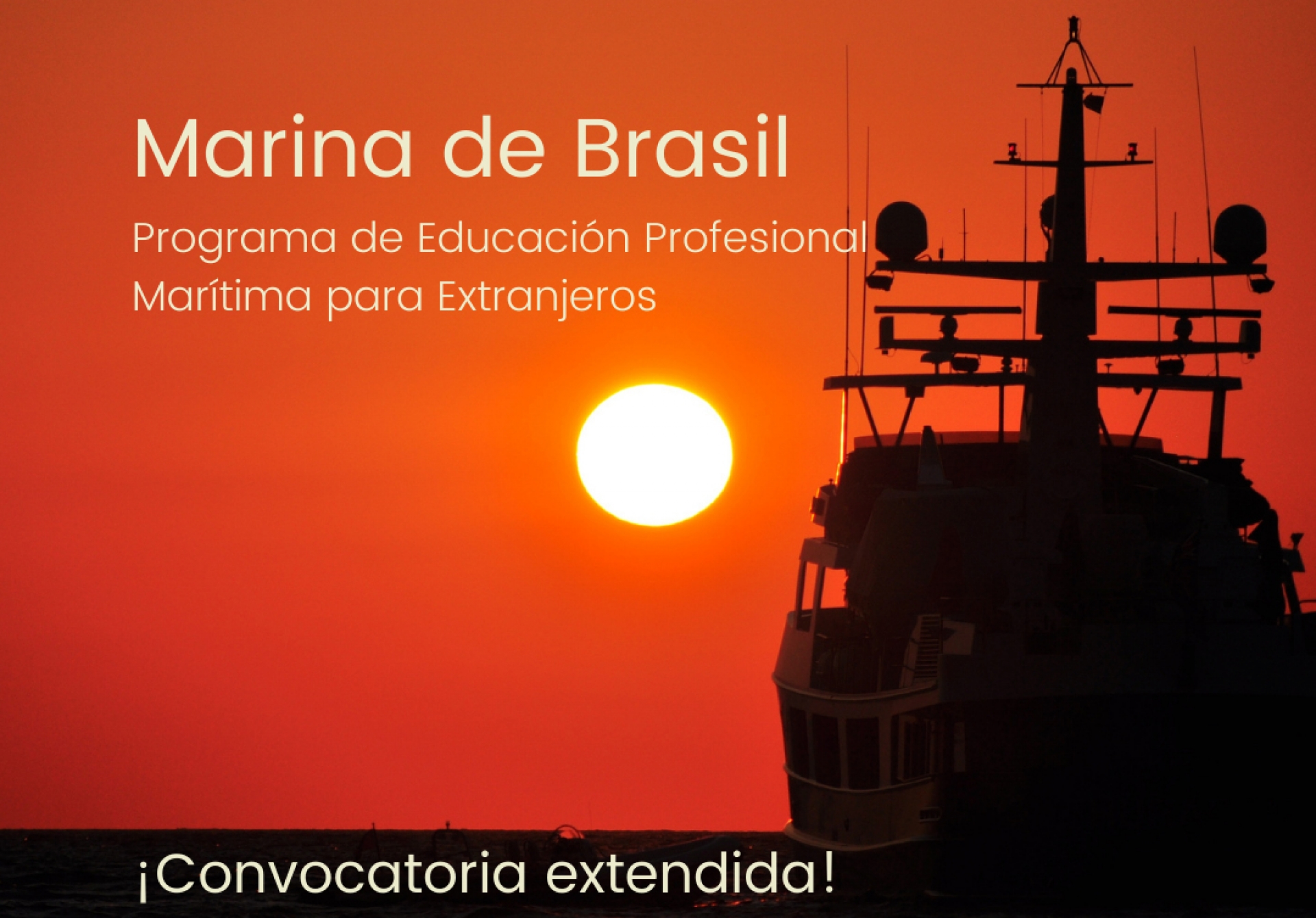 Marina de Brasil: extensión de plazo de inscripción hasta el 30 de junio